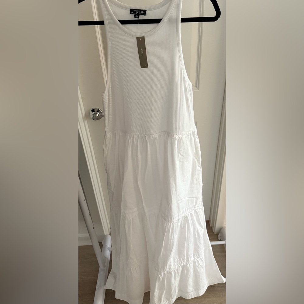 J. Crew Ivory Sleeveless Mini Dress